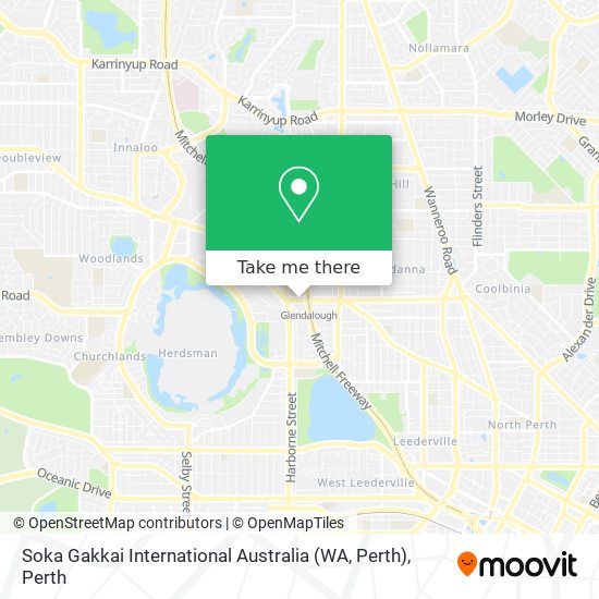 Mapa Soka Gakkai International Australia (WA, Perth)
