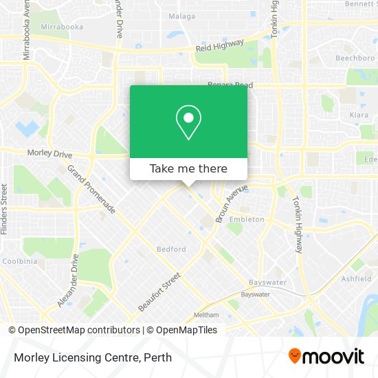 Morley Licensing Centre map
