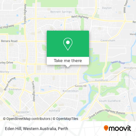 Eden Hill, Western Australia map