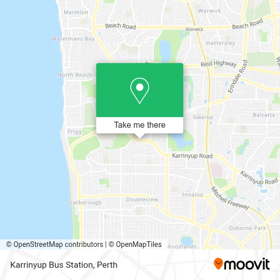 Mapa Karrinyup Bus Station