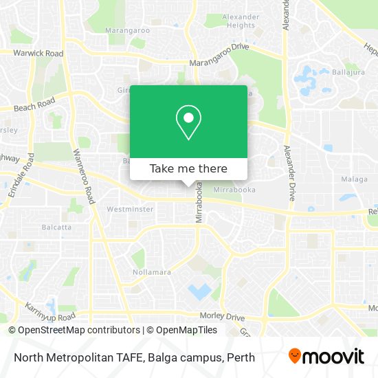 North Metropolitan TAFE, Balga campus map