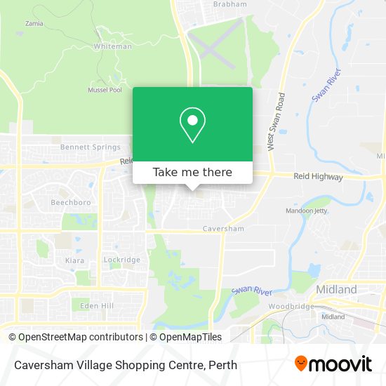 Mapa Caversham Village Shopping Centre
