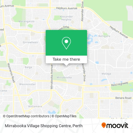 Mapa Mirrabooka Village Shopping Centre