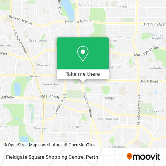 Mapa Fieldgate Square Shopping Centre