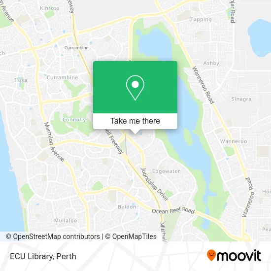 ECU Library map