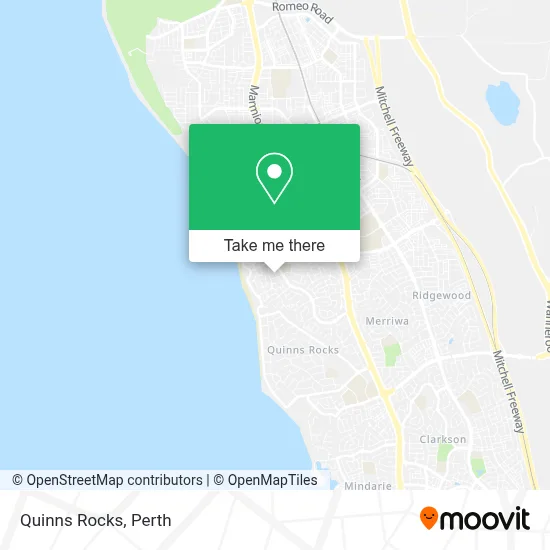 Quinns Rocks Map How to Get to Quinns Rocks by Bus or Train?