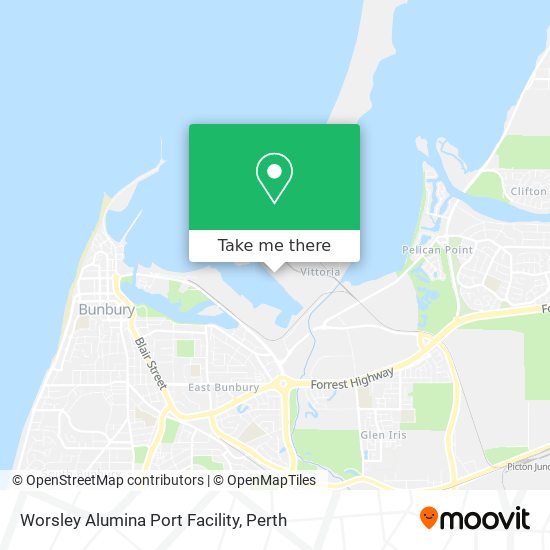 Worsley Alumina Port Facility map