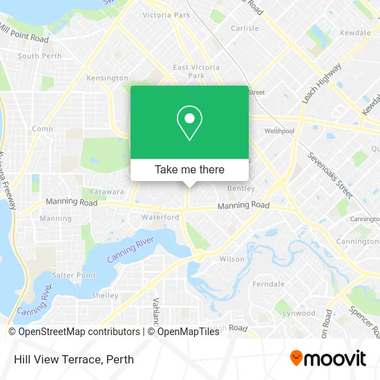 Mapa Hill View Terrace