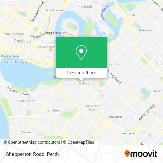 Mapa Shepperton Road