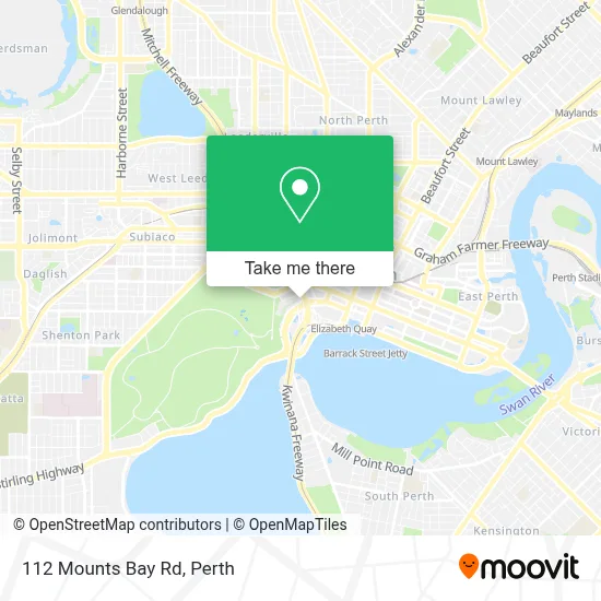 Mapa 112 Mounts Bay Rd