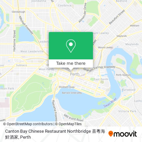 Canton Bay Chinese Restaurant Northbridge 喜粵海鮮酒家 map
