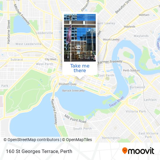 160 St Georges Terrace map