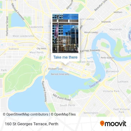Mapa 160 St Georges Terrace
