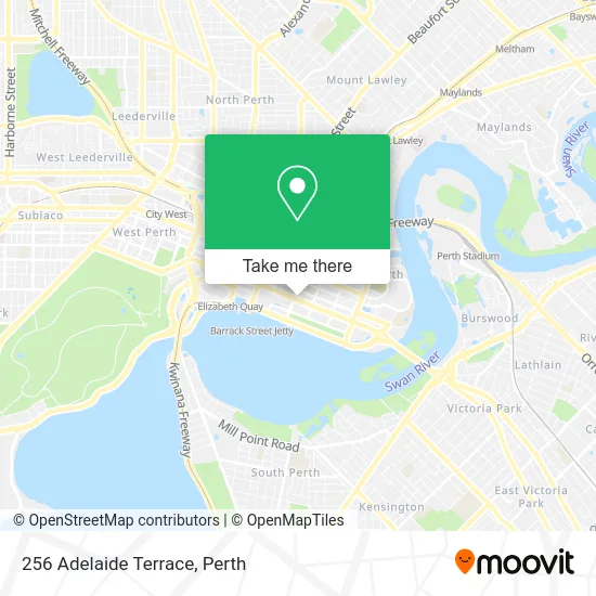 Mapa 256 Adelaide Terrace