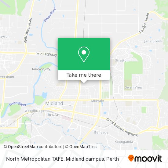 North Metropolitan TAFE, Midland campus map