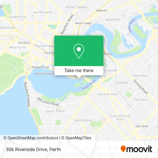 Mapa 306 Riverside Drive