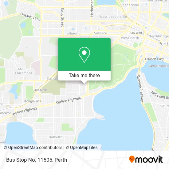 Mapa Bus Stop No. 11505