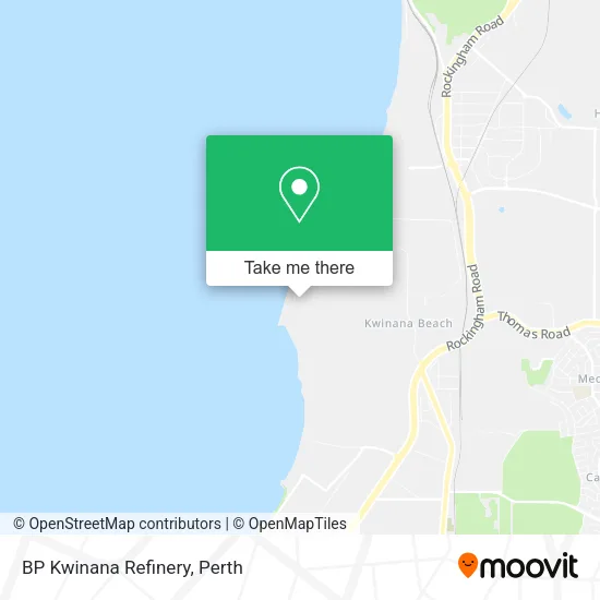 Mapa BP Kwinana Refinery