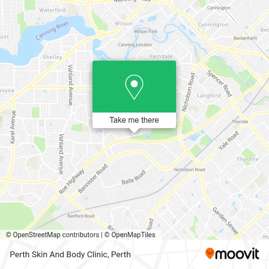 Mapa Perth Skin And Body Clinic
