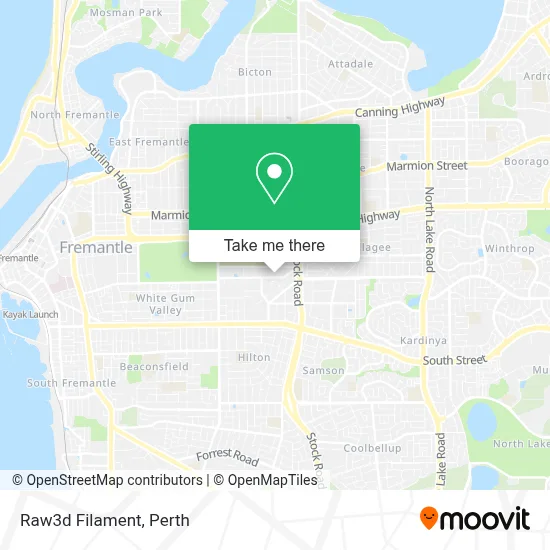 Mapa Raw3d Filament