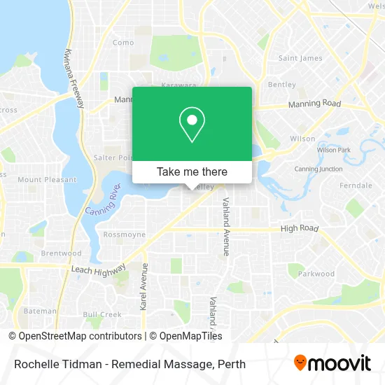 Mapa Rochelle Tidman - Remedial Massage