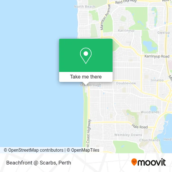 Beachfront @ Scarbs map