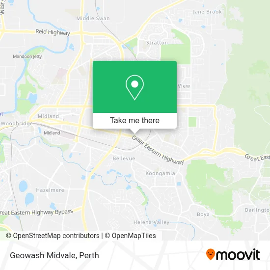 Mapa Geowash Midvale