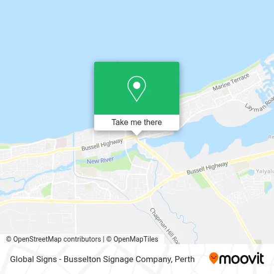 Mapa Global Signs - Busselton Signage Company