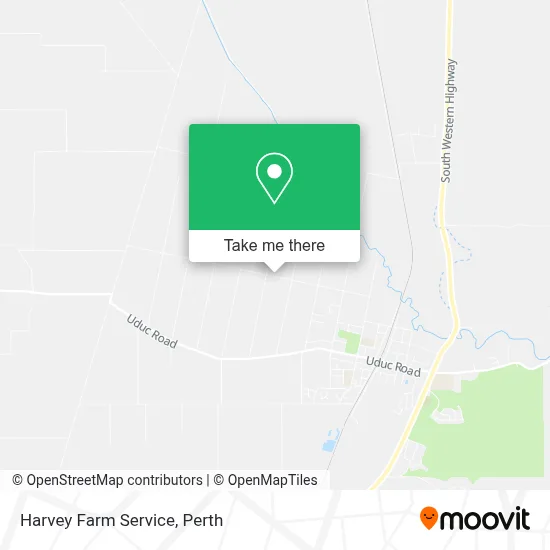 Mapa Harvey Farm Service