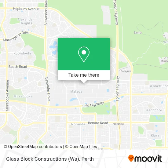 Mapa Glass Block Constructions (Wa)