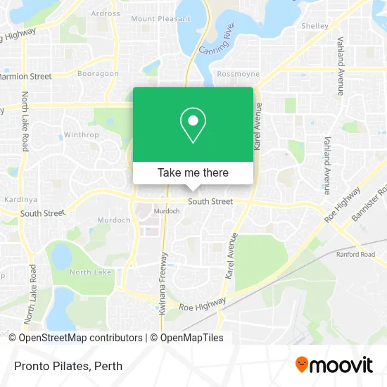 Pronto Pilates map