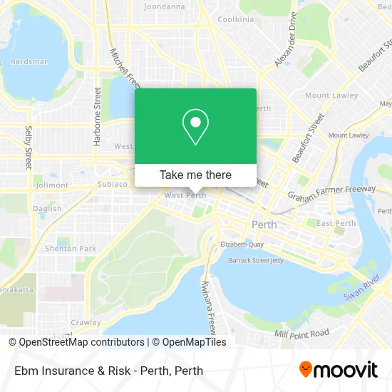 Mapa Ebm Insurance & Risk - Perth