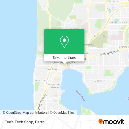 Mapa Tee's Tech Shop