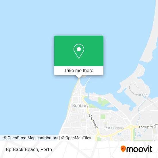 Mapa Bp Back Beach