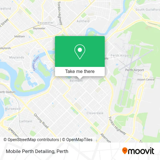 Mobile Perth Detailing map