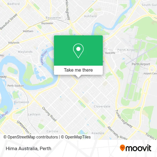 Mapa Hima Australia