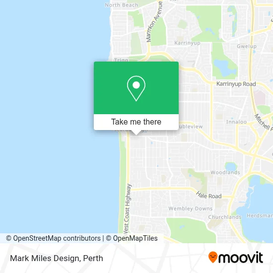 Mapa Mark Miles Design