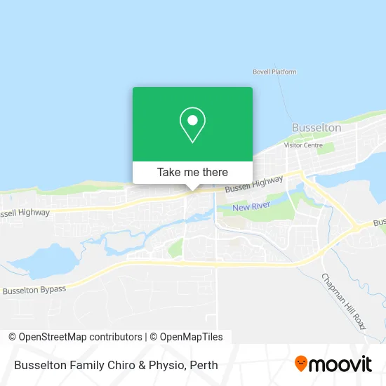 Mapa Busselton Family Chiro & Physio