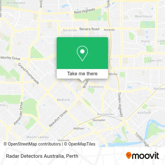 Mapa Radar Detectors Australia