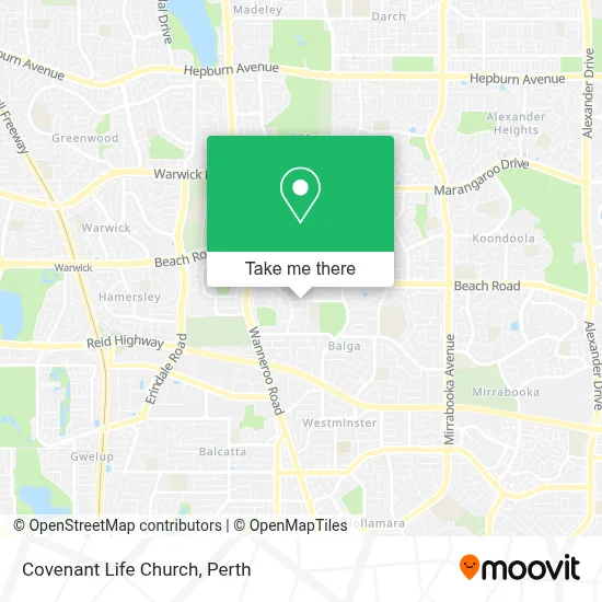 Mapa Covenant Life Church
