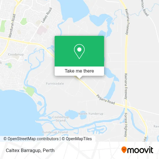 Mapa Caltex Barragup