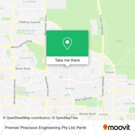 Mapa Premier Precision Engineering Pty Ltd
