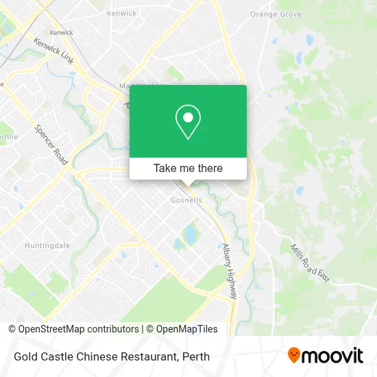 Mapa Gold Castle Chinese Restaurant