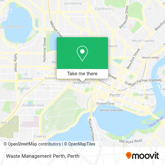 Mapa Waste Management Perth