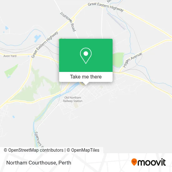 Mapa Northam Courthouse