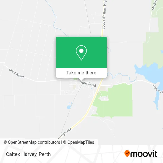 Mapa Caltex Harvey