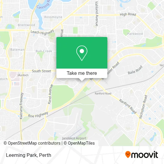 Mapa Leeming Park