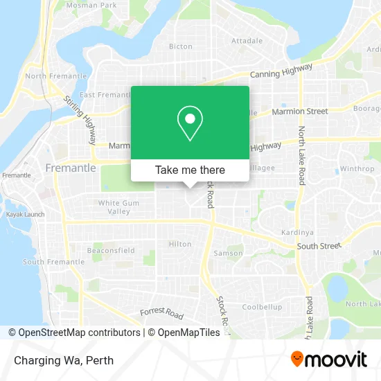 Mapa Charging Wa