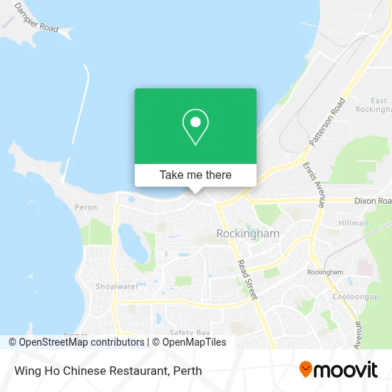 Mapa Wing Ho Chinese Restaurant