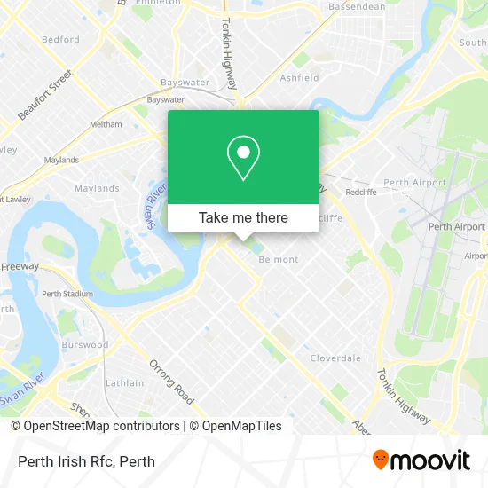 Perth Irish Rfc map